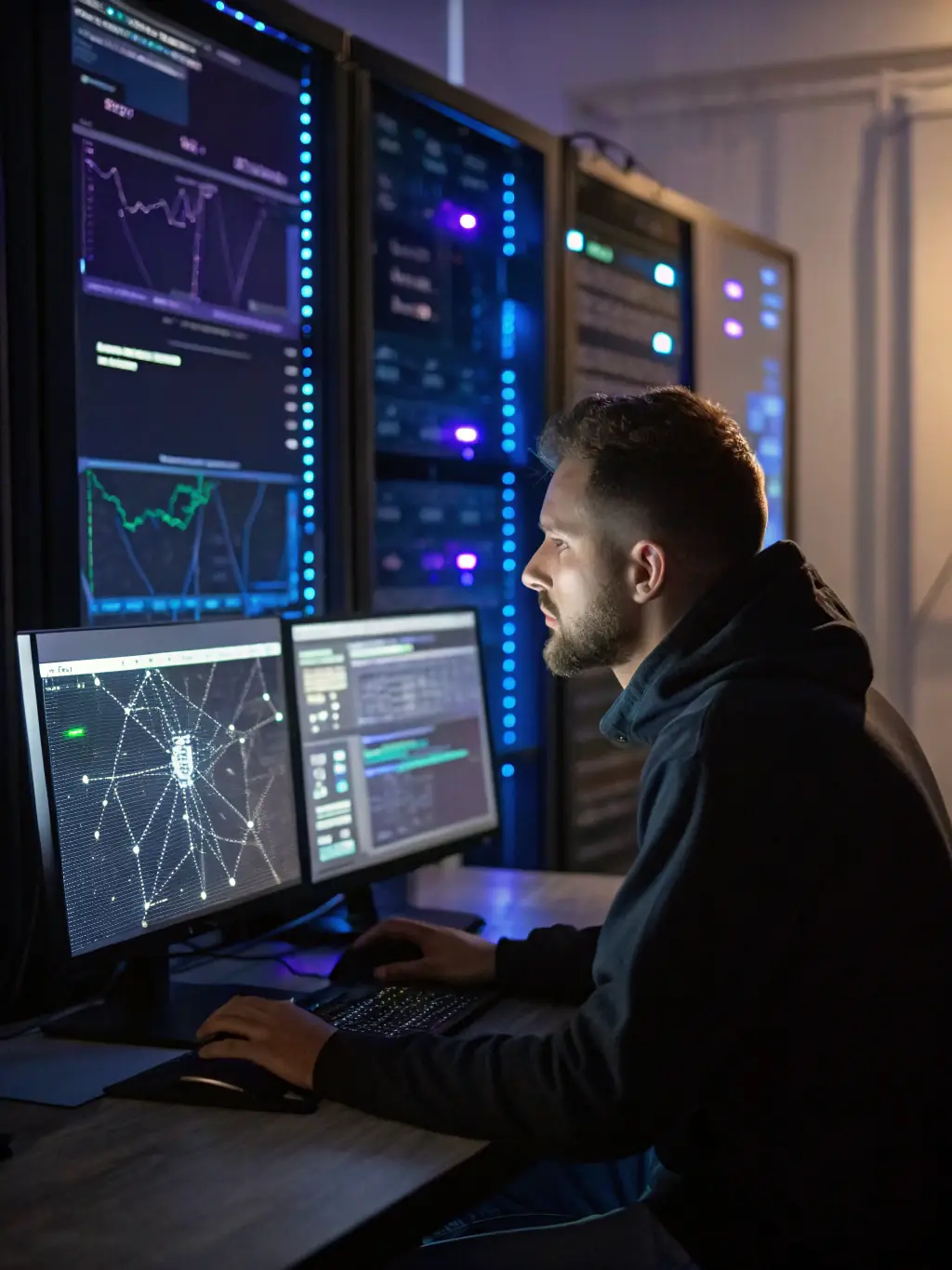 A professional cybersecurity consultant conducting a risk assessment for a client's IT infrastructure, with a focus on identifying vulnerabilities and potential threats.