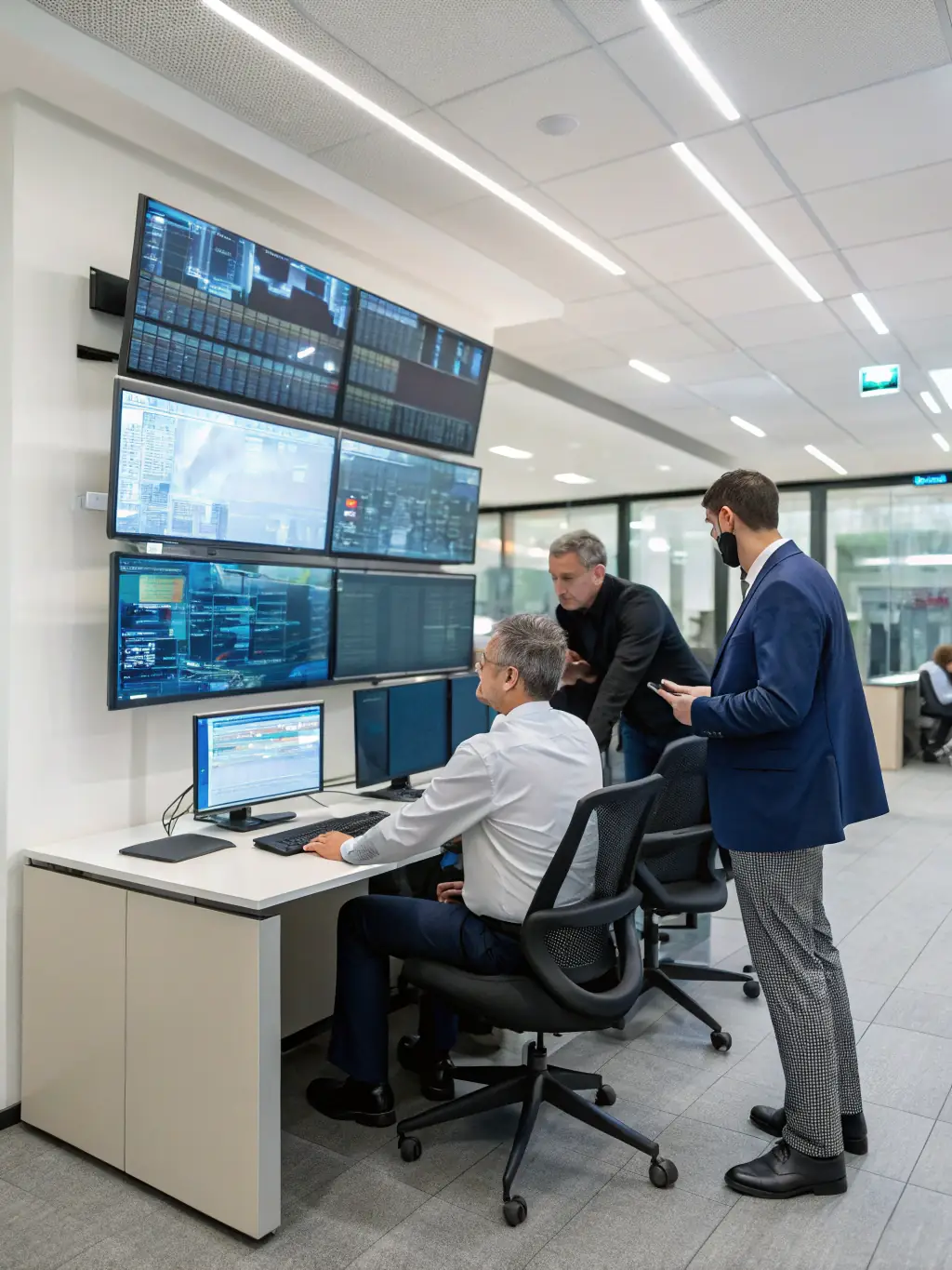 A cybersecurity team responding to a security incident, such as a data breach or ransomware attack, with a focus on containment, eradication, and recovery.